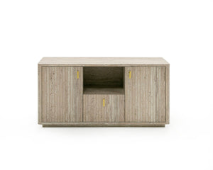 VIG Furniture Nova Domus Roma - Modern Faux Travertine + Gold File Cabinet VGAN-ROMA-FILE