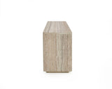 VIG Furniture Nova Domus Roma - Modern Faux Travertine + Gold File Cabinet VGAN-ROMA-FILE