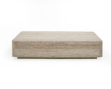 VIG Furniture Nova Domus Roma - Modern Faux Travertine Rectangular Coffee Table VGAN-ROMA-CT