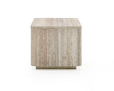 VIG Furniture Nova Domus Roma - Modern Faux Travertine Square End Table VGAN-ROMA-ET