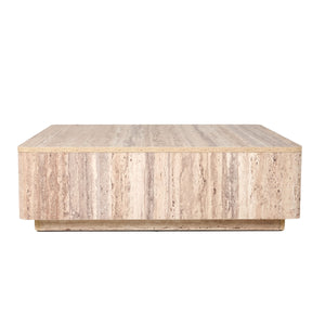 VIG Furniture Nova Domus Roma - Modern Faux Travertine Square Coffee Table VGAN-ROMA-SQR-CT