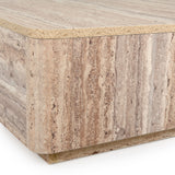 VIG Furniture Nova Domus Roma - Modern Faux Travertine Square Coffee Table VGAN-ROMA-SQR-CT