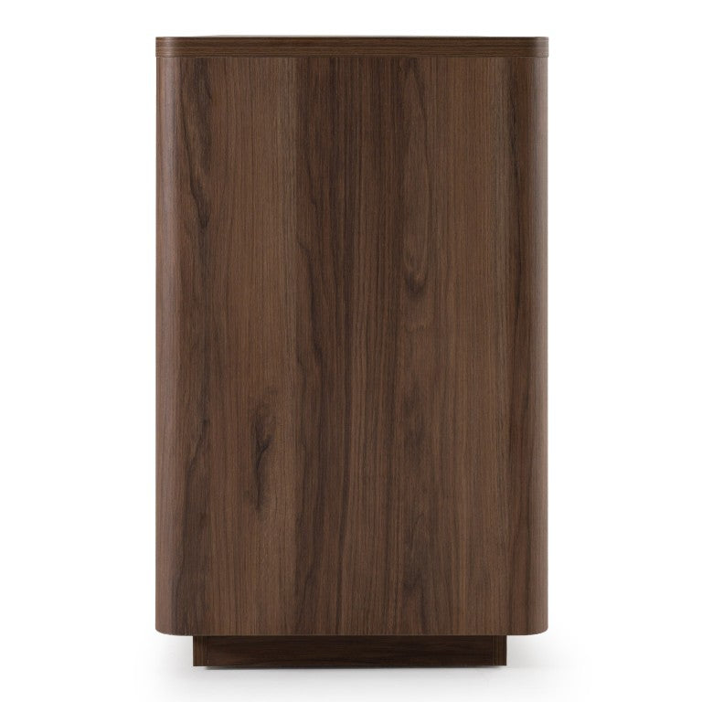 VIG Furniture Roma Modern Walnut Dresser With Gold Handles — 6 Soft-Closing Drawers, Scratch-Resistant Finish, 68" Wide VGAN-ROMA-DRS-WAL