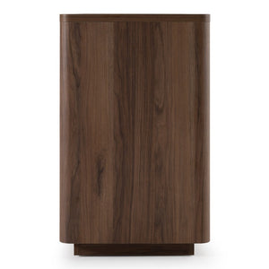 VIG Furniture Roma Modern Walnut Dresser With Gold Handles — 6 Soft-Closing Drawers, Scratch-Resistant Finish, 68" Wide VGAN-ROMA-DRS-WAL