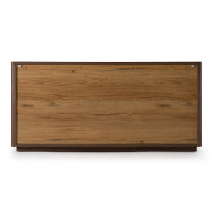 VIG Furniture Roma Modern Walnut Dresser With Gold Handles — 6 Soft-Closing Drawers, Scratch-Resistant Finish, 68" Wide VGAN-ROMA-DRS-WAL