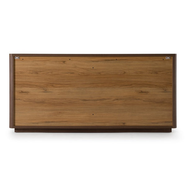 VIG Furniture Roma Modern Walnut Dresser With Gold Handles — 6 Soft-Closing Drawers, Scratch-Resistant Finish, 68" Wide VGAN-ROMA-DRS-WAL