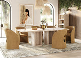 VIG Furniture Nova Domus Roma - Modern Travertine Rectangular Dining Table VGAN-ROMA-DT