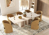 VIG Furniture Nova Domus Roma - Modern Travertine Rectangular Dining Table VGAN-ROMA-DT