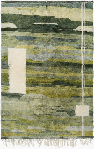 Surya Reproduction One Of A Kind Handcrafted 11' X 20' Traditional Wool & Cotton Rug For Timeless Style Olive Green Wool Rooak1004-6595