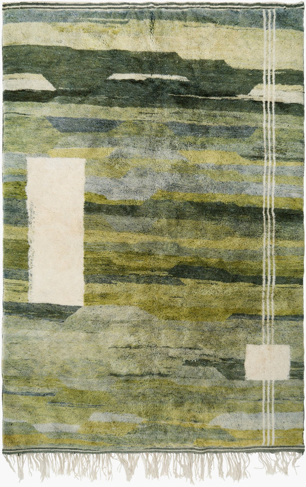 Surya Reproduction One Of A Kind Handcrafted 11' X 20' Traditional Wool & Cotton Rug For Timeless Style Olive Green Wool Rooak1004-6595