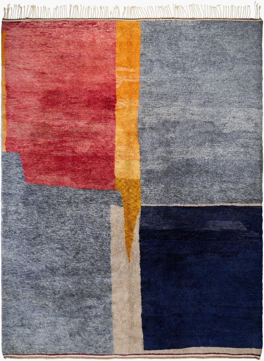 Surya Reproduction Handwoven Wool Area Rug with Plush Pile and Fringe for Large Living Rooms ROOAK1007-96126