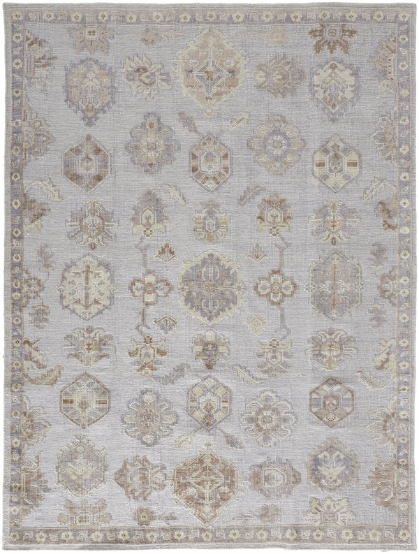 Feizy Rugs Wendover Eco-friendly Hand-knotted Low Pile Oriental Rug – Timeless Vintage Design For Any Space Ivory,Silver,Tan Pet Wnd6848fgry000c50