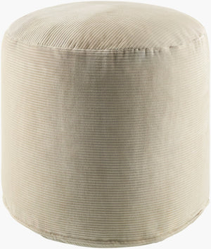 Surya Roy Cotton Fabric Cube Pouf Minimalist Footrest for Living Room or Reading Nook ROPF001-161818