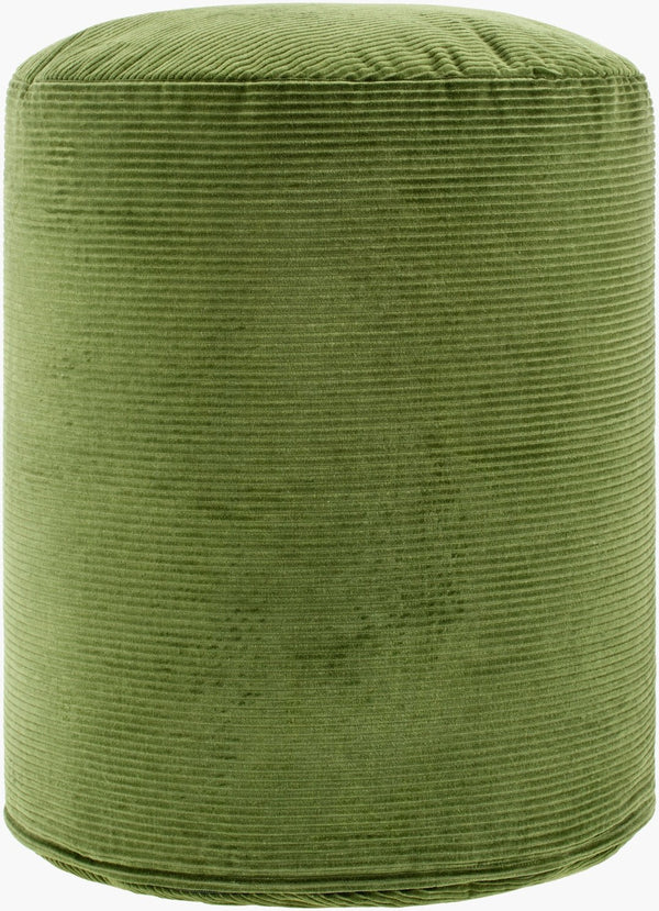 Surya Roy Cotton Polybead Pouf Footrest Low Profile Accent for Modern Minimalist Spaces ROPF002-161818
