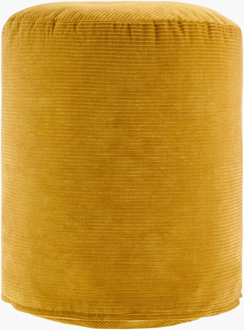 Surya Roy Cotton Pouf with Polybead Fill Minimalist Footrest for Living Room or Reading Nook ROPF003-161818