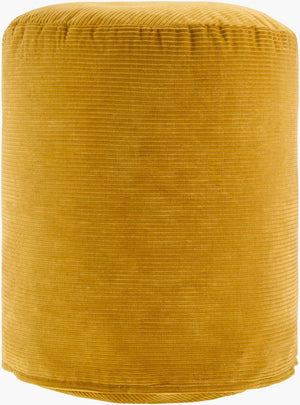 Surya Roy Cotton Pouf with Polybead Fill Minimalist Footrest for Living Room or Reading Nook ROPF003-161818