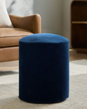 Surya Roy Cotton Pouf with Polybead Fill for Modern Living Rooms and Reading Corners ROPF005-161818