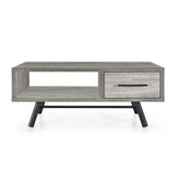 Christopher Knight Home® - Noble House - Burgoyne Mid-Century Modern Coffee Table with Storage