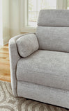 Parker House Radius - Mineral Power Reclining Sofa And Recliner Light Grey 100% Polyester (W) Mrad-31p-min