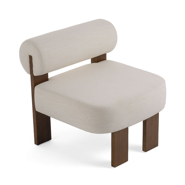 VIG Furniture Modrest Rosanne Modern Off White Fabric Accent Chair VGEU-7356LC