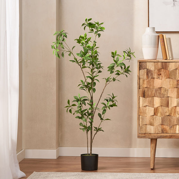 English Elm 120cmartificial Pieris Tree Lifelike Faux Botanical Floor Plant for Living Room Corners 74341.00