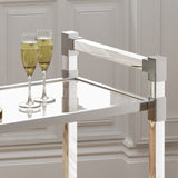 Christopher Knight Home® - Noble House - Mirren Modern Glass Bar Trolley