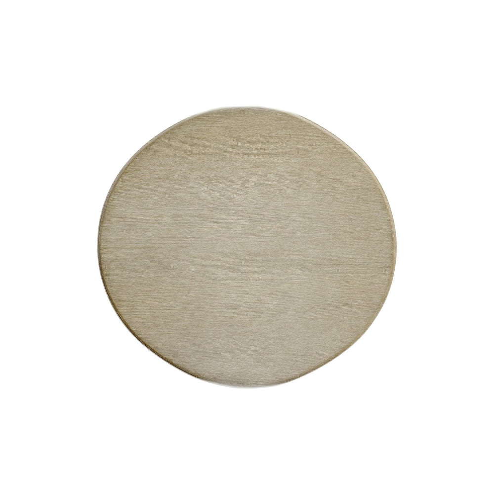 Bernhardt Bernhardt Easley Side Table With Wire-Brushed Oak Top, Sculptural Resin Column Base & Casters 563123