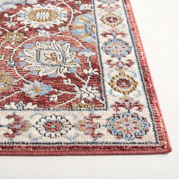 Safavieh Rosewood 102 Power Loomed TRADITIONAL Rug Ivory / Red 9' x 12'