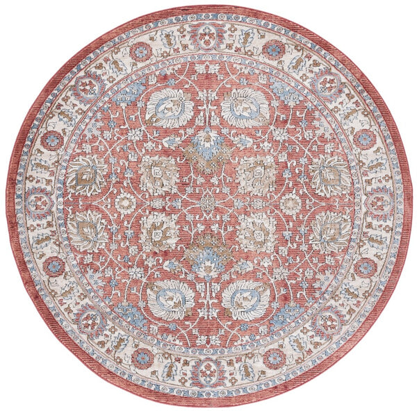 Safavieh Rosewood 102 Power Loomed TRADITIONAL Rug Ivory / Red 9' x 12'