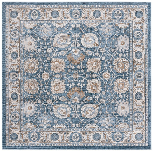 Safavieh Rosewood 102 Power Loomed TRADITIONAL Rug Ivory / Blue 9' x 12'