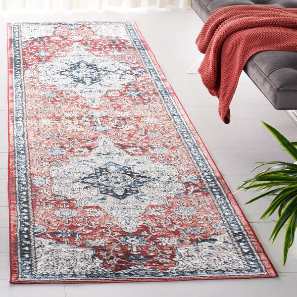 Safavieh Rosewood 104 Power Loomed TRADITIONAL Rug Ivory / Red ROW104A-9