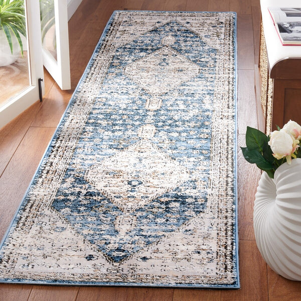 Safavieh Rosewood 108 Power Loomed TRADITIONAL Rug Ivory / Blue ROW108A-9