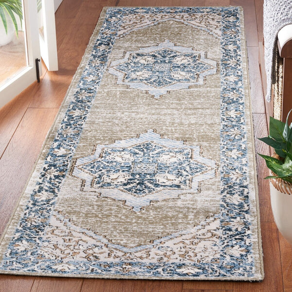 Safavieh Rosewood 110 Power Loomed TRADITIONAL Rug Ivory / Green ROW110A-9