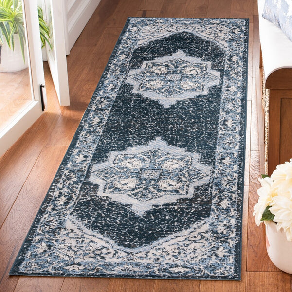 Safavieh Rosewood 110 Power Loomed TRADITIONAL Rug Ivory / Blue ROW110B-9