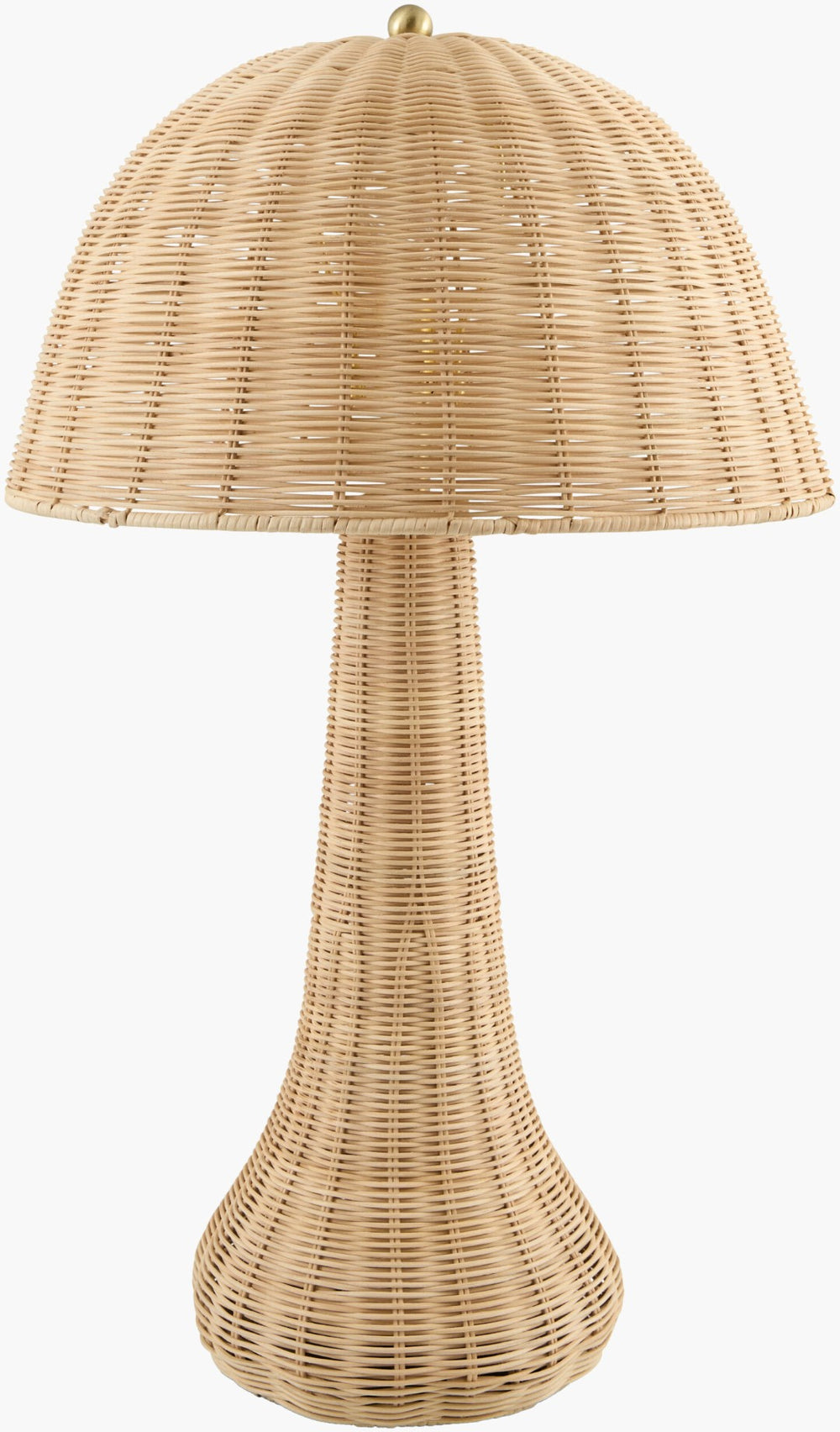 Livabliss Ripa Woven Rattan Table Lamp with Organic Shade for Bohemian or Coastal Bedroom RPA-002
