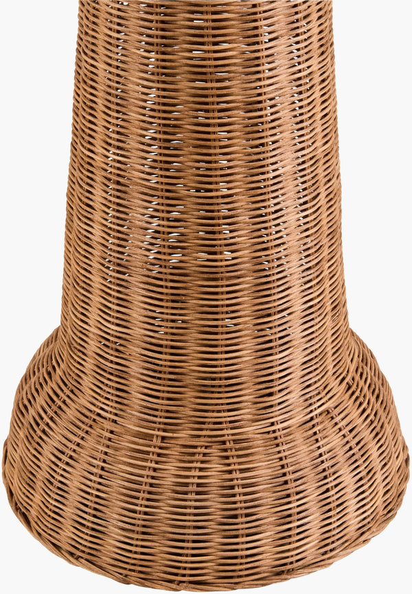 Surya Ripa 59" Tall Accent Floor Lamp - Elegant Rattan Design With Soft Glow For Inviting Home Ambiance Body, Wheat,Shade, Wheat,Finial, Wheat,Harp, Metallic ,Gold,Cord, Translucent Rattan,Rattan,Rattan,Rattan,Rattan,Resin Rpa-001