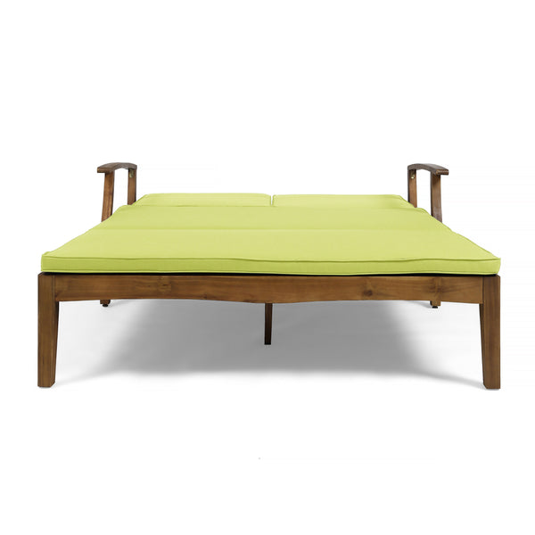 English Elm Christopher Knight Home® - Perla Double Chaise Lounge - Elegant Outdoor Seating With Water-Resistant Cushions For Two 63357.00GRN