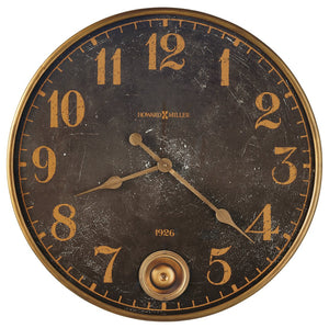 Hekman Furniture 625733 Union Depot Oversized Wall Clock - Antique Brass Accents & Aged Black Dial For Any Decor  Union Depot Gallery Wall Clock 625733