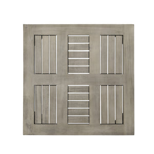 English Elm Christopher Knight Home® - Hampton Acacia Wood Side Table for Outdoor Use, Low-Profile 20" Square Top, Durable 300lb Capacity Grey 61350.00LGRY