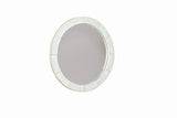 Bernhardt Piper Round Mirror in Brushed White 398333W