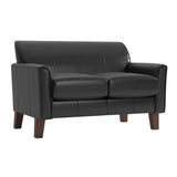 Homelegance By Top-Line Huntley Modern Loveseat Brown Linen