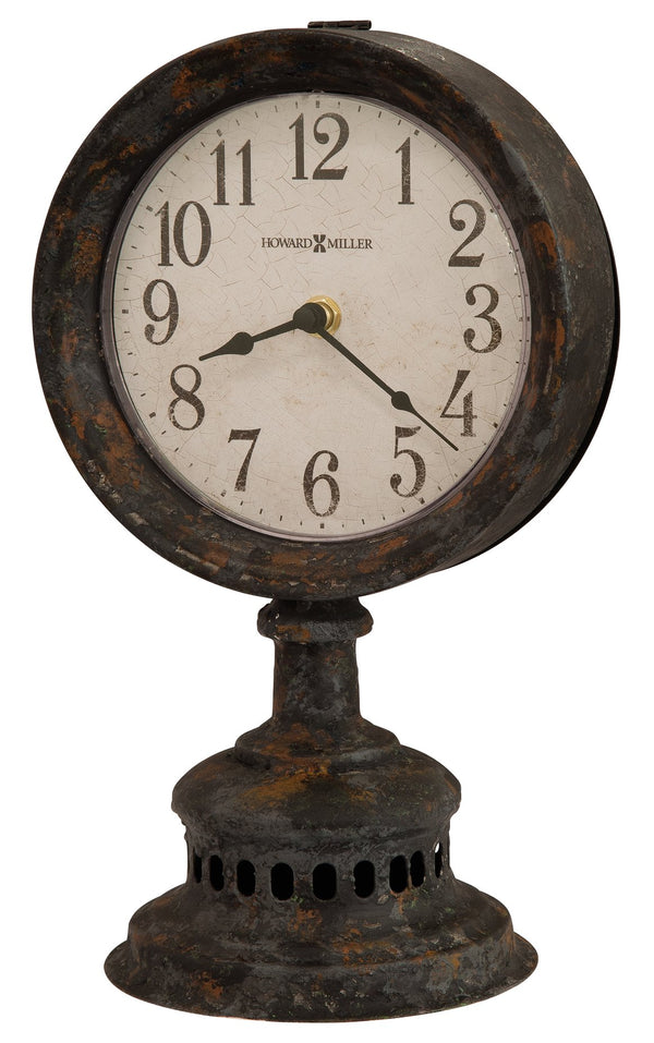 Hekman Furniture 635199 Ardie Antique Table Clock - Elegant Metal Timepiece With Quartz Movement & Aged Charm  Ardie Mantel Clock 635199