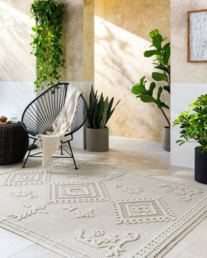 Livabliss Rockport Scandinavian Geometric Runner Rug Polypropylene Hallway Entryway Medium Pile Ivory, Tan 2'7" x 7'3" RPT2304-2773