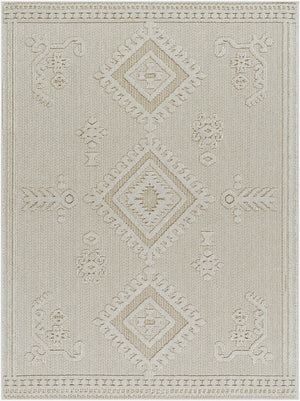 Livabliss Rockport Scandinavian Geometric Runner Rug Polypropylene Hallway Entryway Medium Pile Ivory, Tan 5'3" x 7' RPT2304-537