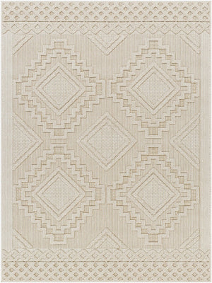 Livabliss Rockport Geometric Modern Machine Woven Polypropylene Accent Rug for Entryway or Bath Ivory, Tan 2' x 2'11" RPT2306-23