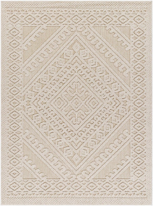 Livabliss Rockport Machine Woven Polypropylene Runner Rug for Hallways Patios and Entryways Ivory, Tan 7'10" x 10' RPT2309-71010