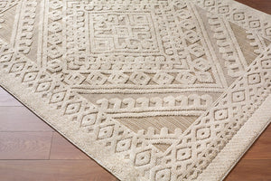 Livabliss Rockport Machine Woven Polypropylene Runner Rug for Hallways Patios and Entryways Ivory, Tan 7'10" x 10' RPT2309-71010