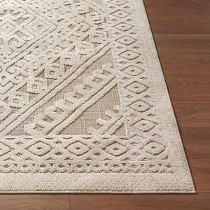 Livabliss Rockport Machine Woven Polypropylene Runner Rug for Hallways Patios and Entryways Ivory, Tan 7'10" x 10' RPT2309-71010