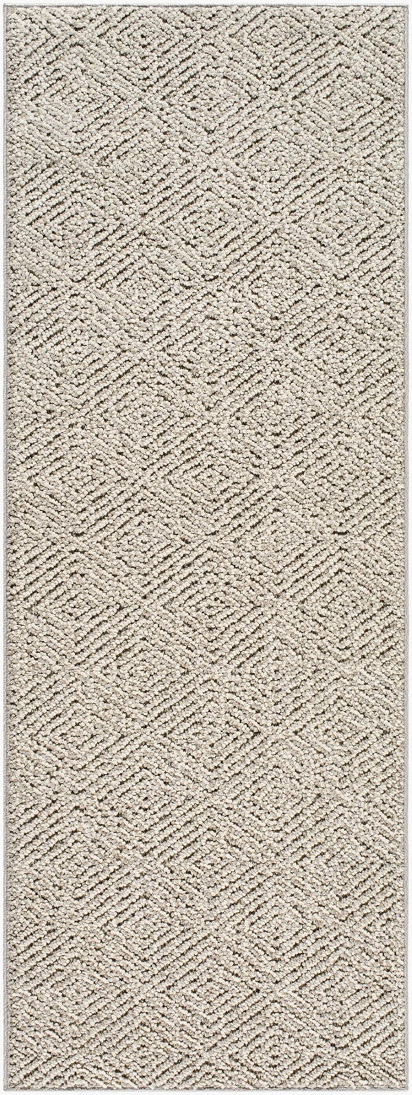 Livabliss Rockport Scandinavian Geometric Polypropylene Runner Rug for Hallways and Entryways Light Gray, Gra 2'7" x 7'3" RPT2310-2773