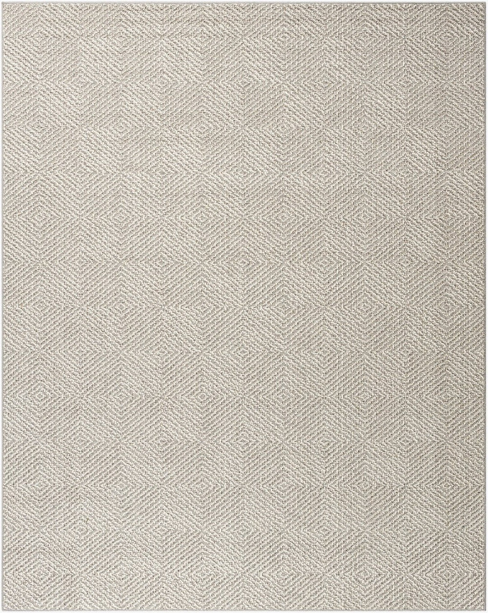 Livabliss Rockport Scandinavian Geometric Polypropylene Runner Rug for Hallways and Entryways Light Gray, Gra 7'10" x 10' RPT2310-71010